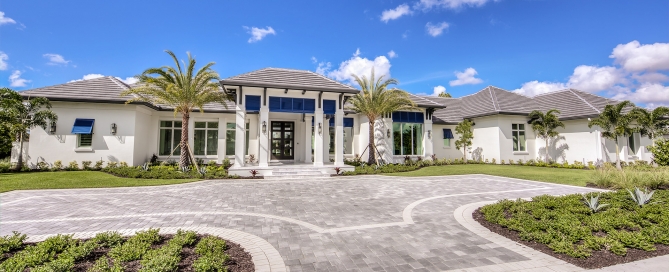 Ladera Model front home exterior by Diamond Custom Homes