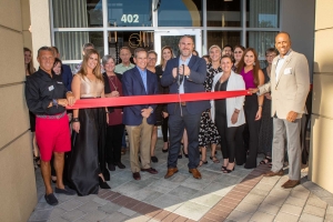 Edge Success Showroom Opening Group photo cutting ribbon