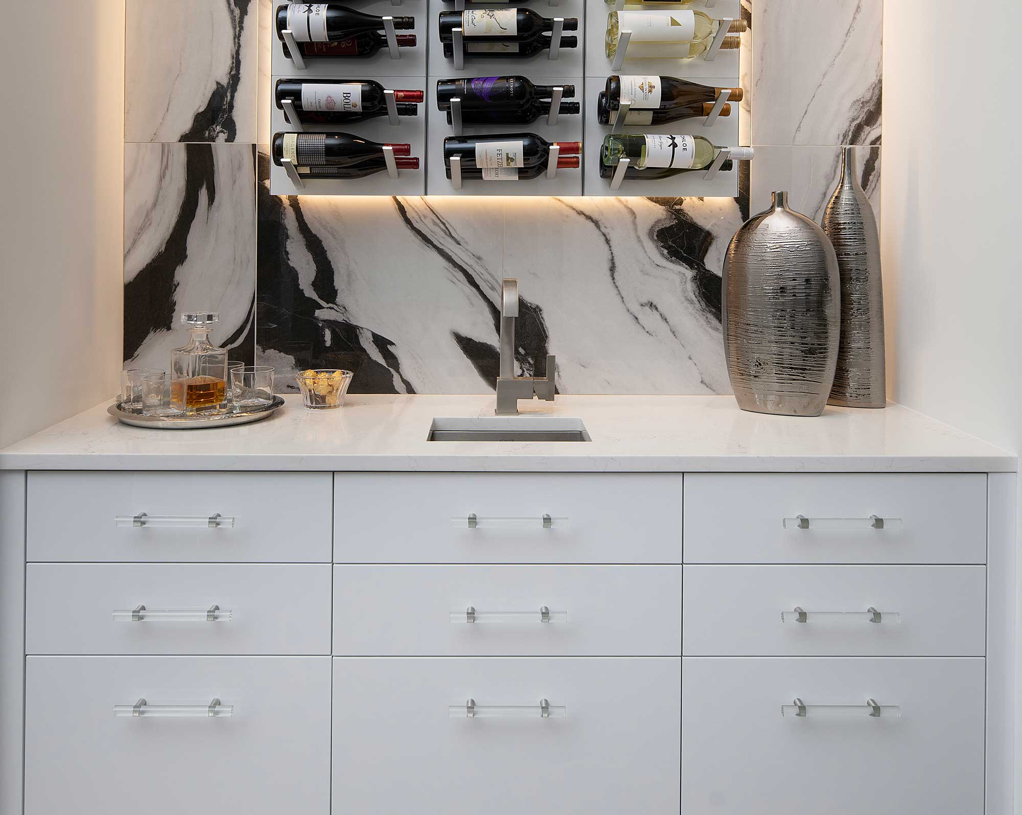 custom cabinetry - wine cabinetry display, Naples Florida